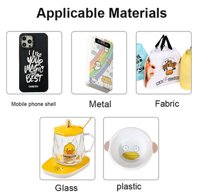 Flexible Transparent White UV Printing Film 30cm 60cm CMYK Wit lak