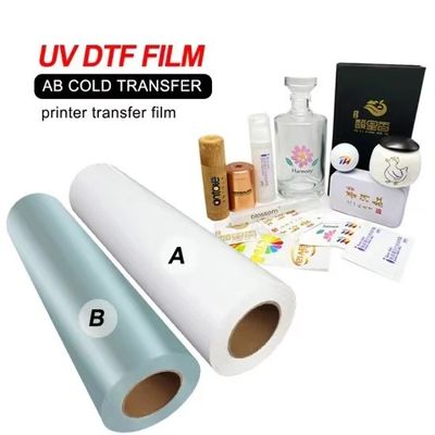 Flexible Transparent White UV Printing Film 30cm 60cm CMYK Wit lak
