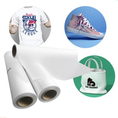 DTF-transferfilmrol 60cm*100m dubbelzijdig Matte Clear PreTreat PET Warm Transfer Paper Koud en heet peelen