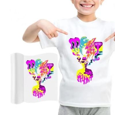 A3+-blad DTF Duidelijk PET-warmteoverdrachtspapier Koud en heet schillen DTF-overdrachtspapier voor alle DTF-printers en -materialen