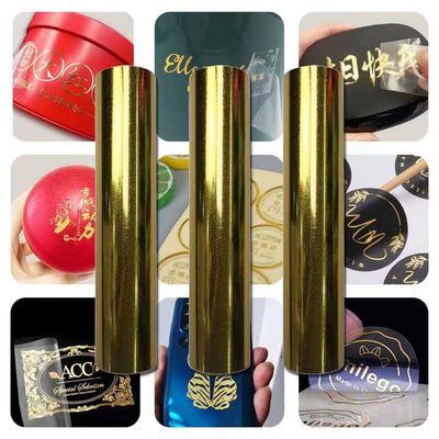 Goud zilver UV DTF-transferfilm Wit transparante Ab-film voor mobiele telefoonhoesjes