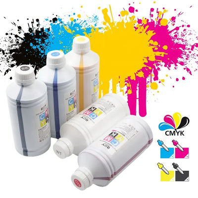 CMYKW 5 kleuren watergebaseerde DTF-pigmentinkt 1000 ml voor XP600 I1600 I3200 printer