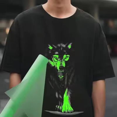 60 cm DTF Glow in the Dark Transfer Paper Film A3 Warmte-transferfilm voor PET-filmtransfer voor kledingtoepassing