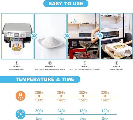 Waterbestendig DTF-poeder voor sublimatieprinters en inkt