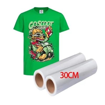 Dubbele enkelzijdige DTF-film voor huisdieren 30CM 33CM 60CM*100M Roll Heat Transfer 75Micron Hot Cold Peel DTF-film