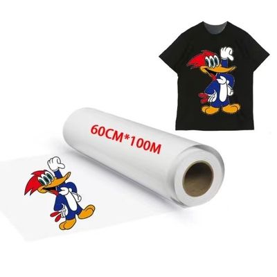 30cm*100m 75U Release Pet Film Roll Dubbelzijdig Koud Peel Warm Peel Warm transparante Film 30cm voor T-shirt DTF