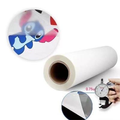 Hot Peel Transparante 60 cm Matt Dubbelzijdig Inkjet Wit A3 Pet Dtf Warm Transfer Film Roll Voor Kleding