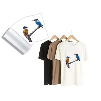PET-warmtetransferfilm voor L1800 805 1390 XP600 3200 4720 DX5 75mic 60cm*100m witte inktdrukfilm voor kledingstukken