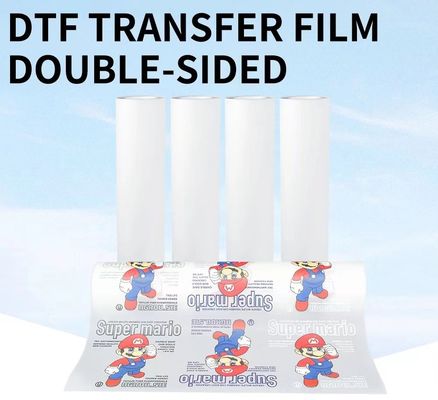 75mic mat witte inkt afdruk DTF pet film warm schillen 30cm 60cm direct op film voor kledingdruk