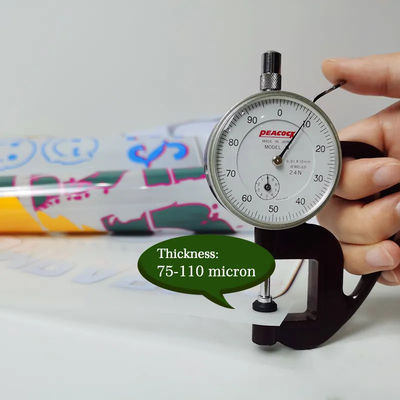 30cm*100m 75U Dikte Afscheidingsfilm voor huisdieren Rol Dubbelzijdig koud schillen Warm schillen Warm transparante film 30cm voor T-shirt DTF