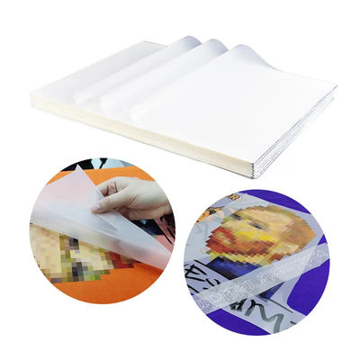 Hot Peel Transparante 60 cm Matt Dubbelzijdig Inkjet Wit A3 Pet Dtf Warm Transfer Film Roll Voor Kleding
