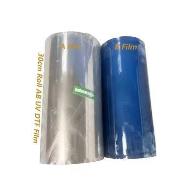 Polymer koudtransfer printfilm A en B film UV DTF PET sticker filmrol 30 cm