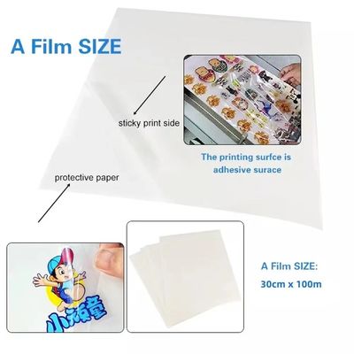 30*100cm Roll UV DTF Transfer AB Film A3 UV DTF A Film Free B Film Voor UV Label Sticker Printing
