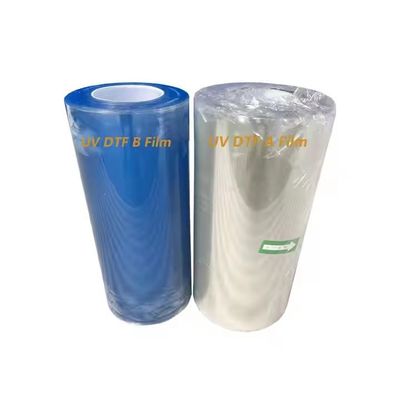 Cold Hot Peel Ab A3 UV DTF Pet Film Roll Transparante DTF Transfer Film 60cm Op maat