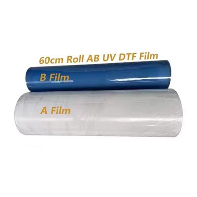 60 cm DTF UV Pet Film Roll Plaat UV DTF Cup Wrap Digitaal afdrukken Ab Film