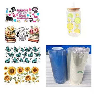 Uvdtf Transfers UV filmbehandelde plastic stof leverancier Ab UV Dtf Printer Film Sticker Pearl Metallic Pet Dtf Film
