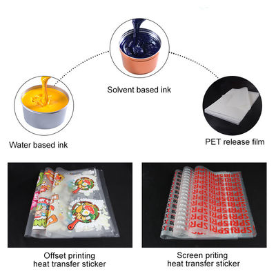 Koud peeling kleding offset printfilm hittebestendigheid glanzend / mat oppervlak afwerking