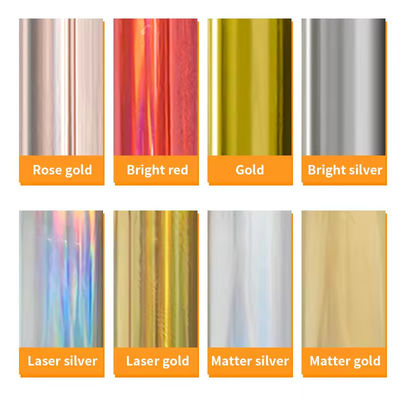 30 cm UV DTF Warmtstempelen Folie Holografische film HTV warmteoverdracht film goud zilver voor hard oppervlak