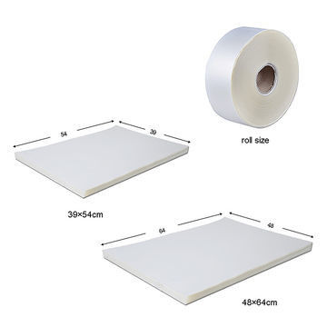 48*64cm watergebaseerde inkt PET Offset Printing Film Chemische weerstand 75mic PET release film