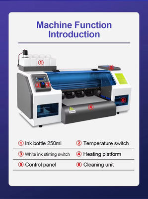 6Pass 4m/h DTF-printer met poedershaker en Maintop 6.1 Software