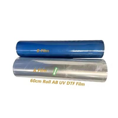 60 cm UV DTF AB filmrol voor transparante en witte directe digitale overdrachtsfilm