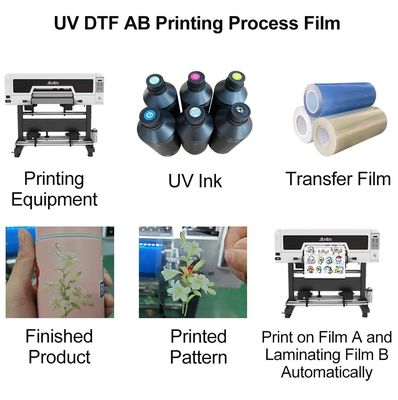 UV-transfersticker Uv Dtf Cup Wrap Cups Transfer Uv Dtf Ab Film voor het afdrukken van etiketstickers