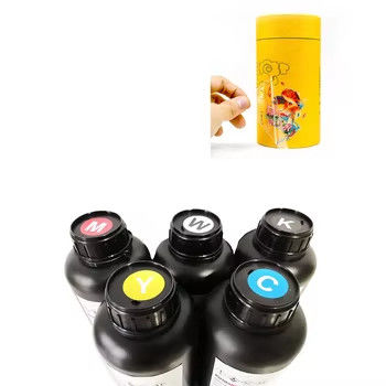 UV Hard Soft Ink CMYKW Kleur Voor XP600 TX800 Dx5 Dx7 Printkop 500ML