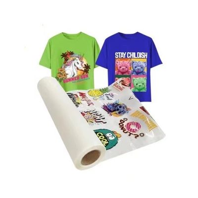 Dubbele enkelzijdige DTF-film voor huisdieren 30CM 33CM 60CM 60CM*100M Roll Heat Transfer 75Micron Warm Cold Peel