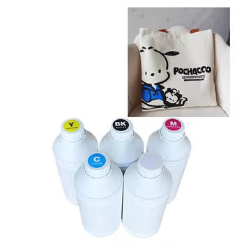 Afdrukken van 1000 ml witte inkt Cyan Ink Direct to Film met Opacity en Definition