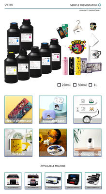 CMYKW V UV-Lichthoudingstechniek LED-inkt Compatibel met DX5 DX7 XP600 TX800 printkoppen