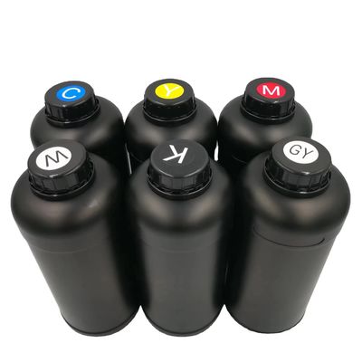 UV-inkt CMYK+V voor Epson dx7/dx5/dx4 printerkop 1L gebruik voor telefoonhoes leer