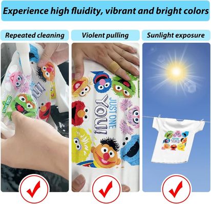 1000 ml CMYK warmteoverdraagbare textieldruk witte DTF-inkt voor Epson I3200