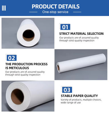 40 gsm 60 cm*800 m Sublimatie papierrol voor polyesterstof met digitale drukinkt