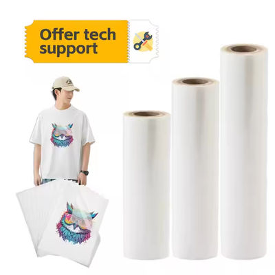 60 cm koud/warm/onmiddellijk scheurend DTF-film met 130-150 °C transfertemperatuur
