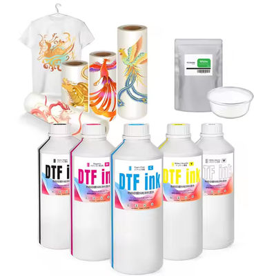 1000 ml CMYK witte DTF-inkt Direct to Film Inkjet-printinkt voor Refinecolor DTF-printer