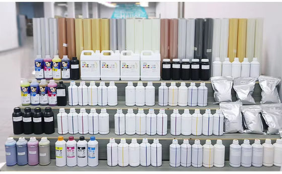 Water gebaseerde 1000 ml DTF Ink Cyan Ink Direct op film met langdurige duurzaamheid