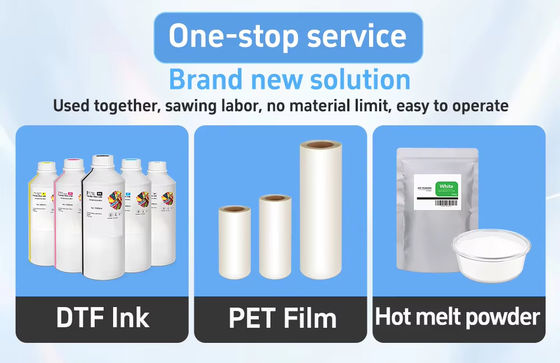 DTF-film compatibel met de meeste stoffen Wit inktdrukfilm voor glanzende/matte afwerking