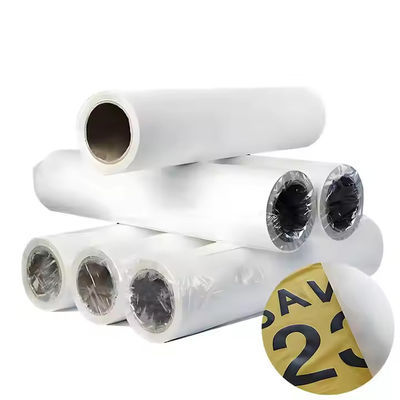60 cm x 100 M DTF PET-film met een witte kant met warmteoverdracht voor op maat gedrukt