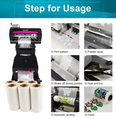 33 cm x 100 M DTF PET-rol 75 micron witte warmteoverdrachtfilm voor op maat gemaakte ontwerpen