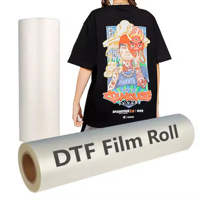 60cm DTF-film voor aangepaste ontwerpen 75mic, koud en heet schillen Ideaal voor T-shirts en kleding