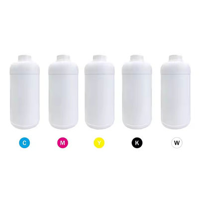 CMYK W Kleuren 500 ml Dtf Pigment Ink Warmtetransfer Printing Voor op water gebaseerde printer