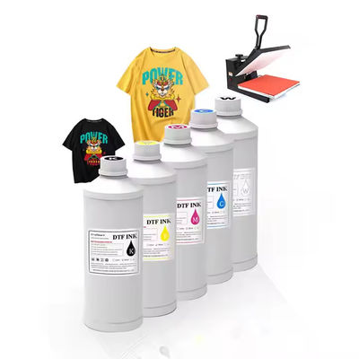 Cmykw Inkjet Printer Transfer Film Dtf Pigment Ink Premium Voor Dtf Printing