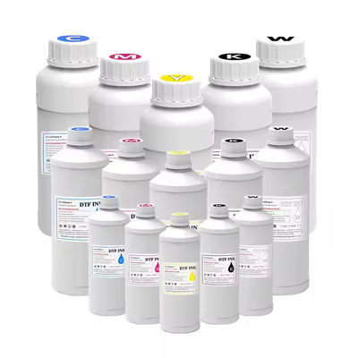 T-Shirt Design Printing Pet Film Epson Dtf Ink Cmykw 1000 ml per fles voor L1800