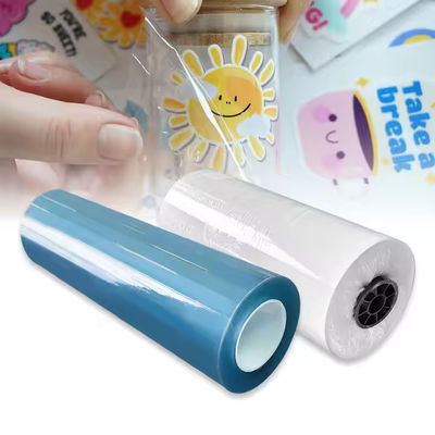 Transparante oppervlakte afwerking UV DTF Ab Film Warmtetransfer Voor logo label sticker