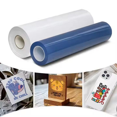 Transparante oppervlakte afwerking UV DTF Ab Film Warmtetransfer Voor logo label sticker